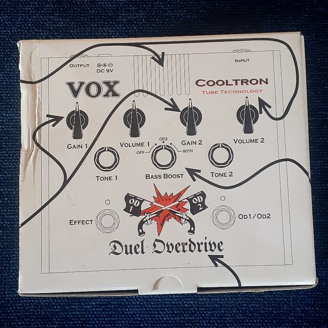 VOX DUEL OVERDRIVE COOLTRON CT-0700