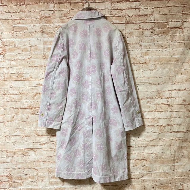 TOGA(トーガ)のトーガ TOGA コート ステンカラー ロング 花柄 アウター ピンク M レディースのジャケット/アウター(ロングコート)の商品写真