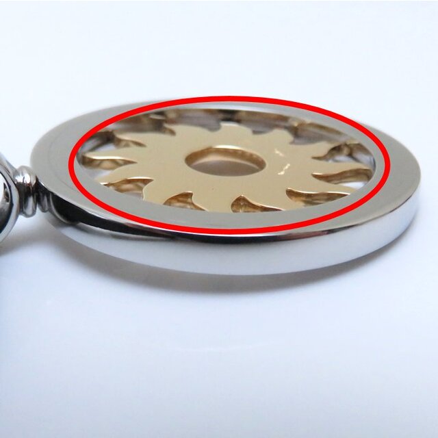 ブルガリ BVLGARI トンドサン ダイヤモンド チョーカー K18YG イエローゴールド × ステンレススチール レザー / 198220【中古】【BJ】 - 5