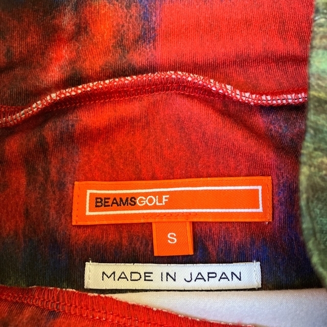 BEAMS(ビームス)のBEAMS GOLF チェック　モックネック　タートル　S スポーツ/アウトドアのゴルフ(ウエア)の商品写真