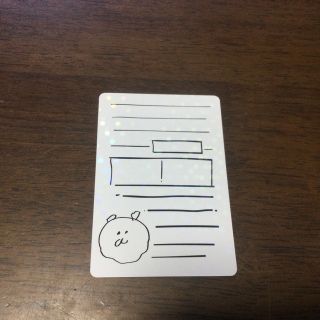 チイカワ(ちいかわ)のちいかわ　コレクションカード　グミ2 せかいカード　ちいかわのラクガキ(カード)