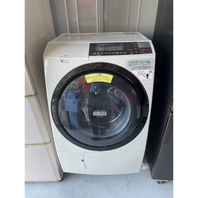 スーパーセール期間限定 HITACHI - 日立 11/6kgドラム式洗濯機　BD-S8800L 2016年製  洗濯機