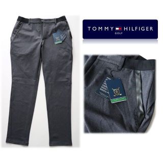 トミーヒルフィガー(TOMMY HILFIGER)の新品タグ付き【トミーヒルフィガー ゴルフ】抜群の機能！ゴルフパンツ 濃灰 XL(ウエア)