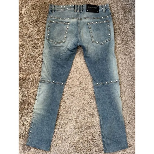 低価格 国内正規 20SS BALMAIN バルマン ロールアップ デニム デニム