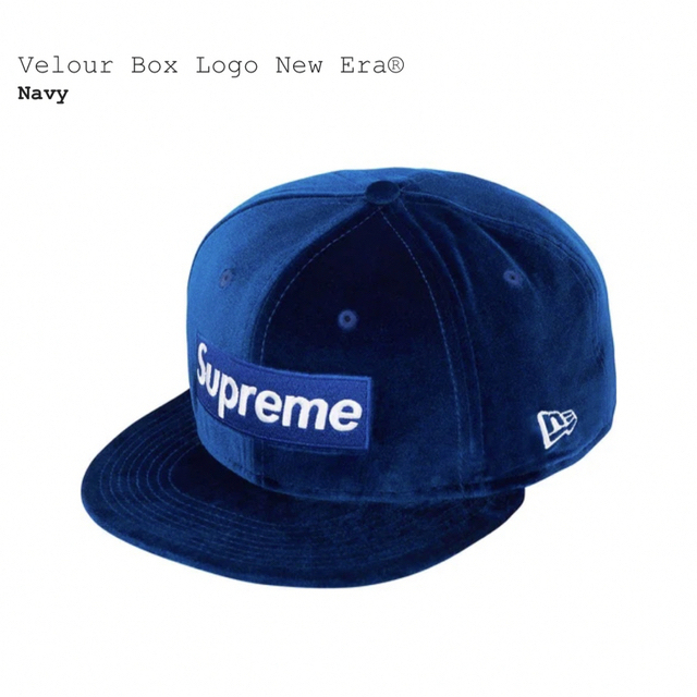 シュプリーム Supreme Velour Box Logo New Era 1