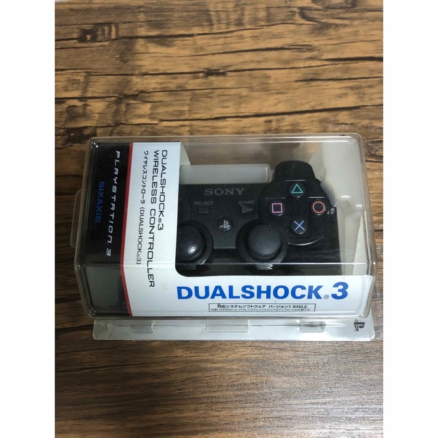 PS3 純正ワイヤレスコントローラー　DUALSHOCK ジェットブラック　新品家庭用ゲーム機本体