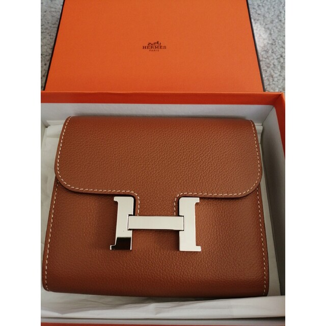 エルメス HERMES ジュラ 折り財布 エミュー レア