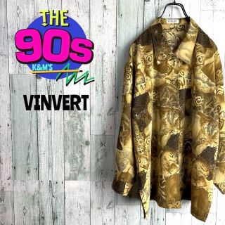 バンベール(VINVERT)の80's VINVERT 日本製　リアルレオパード　ポリエステルシャツ(シャツ)