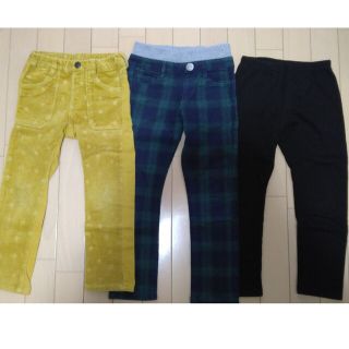F.O.KIDS - キッズ男の子110-120長ズボンロングパンツ3枚セットF.O.