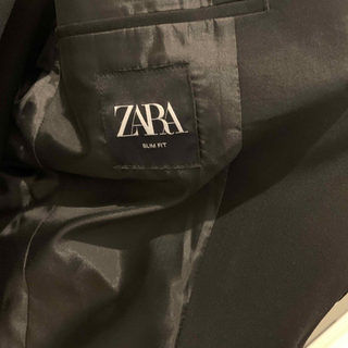 ZARA - ZARA メンズ スリムフィットスーツ ブレザー 上下セットの 