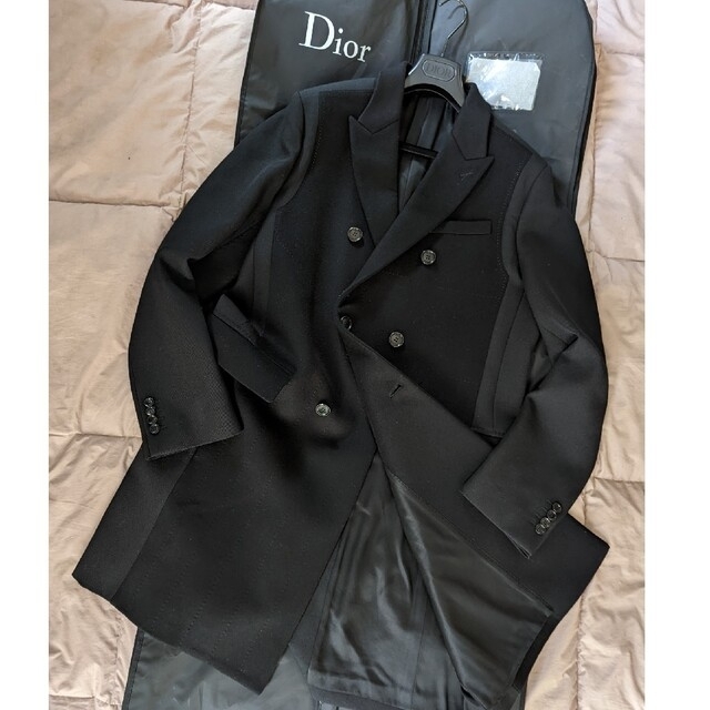 DIOR HOMME(ディオールオム)の至極美品　2016AW　ディオールオム　カシミヤブレンド　ダブルブレスト メンズのジャケット/アウター(チェスターコート)の商品写真