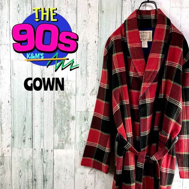 60's GOWN ゴーン ヴィンテージ フランネル　チェックガウン