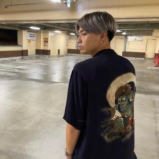 ヒステリックグラマー(HYSTERIC GLAMOUR)のコムドットやまと着用　ヒステリックグラマー アロハシャツ 風神雷神(シャツ)