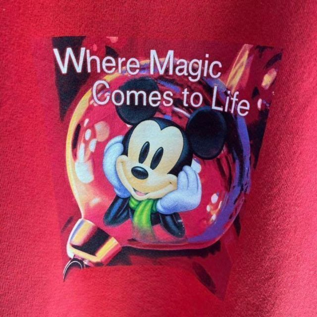 Disney - 90's ディズニー USA製 ミッキーマウス 袖リメイクトレーナー ...