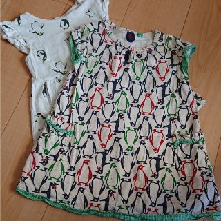 ラグマート(RAG MART)の95cm ペンギン チュニック(ﾜﾝﾋﾟｰｽ)２点セット(Tシャツ/カットソー)