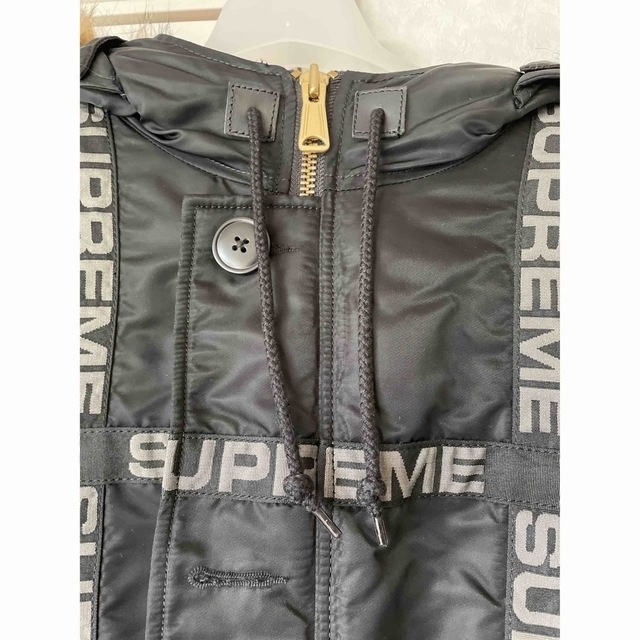 美品　supreme logo tape n-3b parka