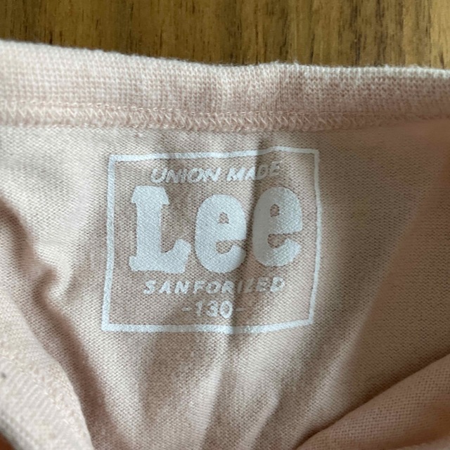 Lee(リー)のLee ピンクカットソー長袖 ロンＴ 130センチ キッズ/ベビー/マタニティのキッズ服女の子用(90cm~)(Tシャツ/カットソー)の商品写真