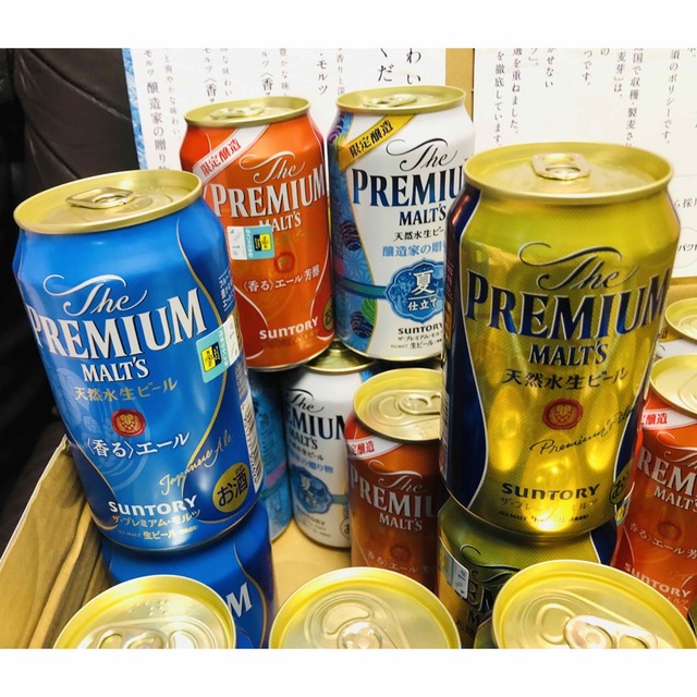 サントリー(サントリー)のサントリー プレミアムモルツ 輝 夏の限定4種セット(19缶) ビール 食品/飲料/酒の酒(ビール)の商品写真