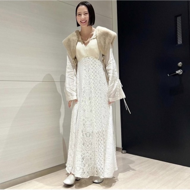 豊富なギフト mame - fumie tanaka レースワンピース ロングワンピース
