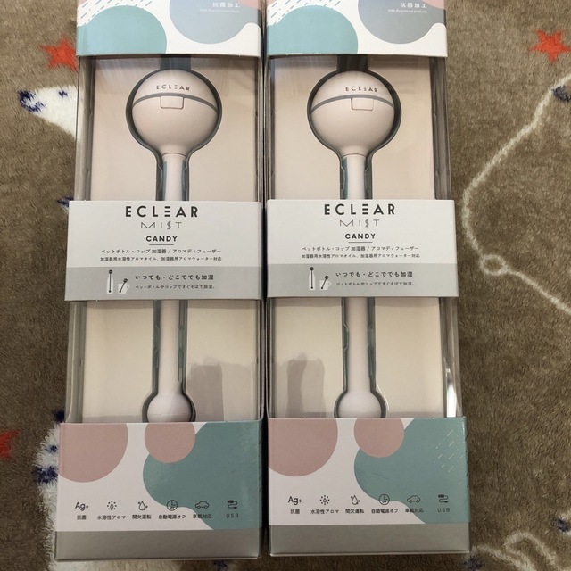 ELECOM(エレコム)のエレコム 加湿器 超音波式 抗菌 USB給電 卓上 ピンク HCE-HU2101 スマホ/家電/カメラの生活家電(加湿器/除湿機)の商品写真