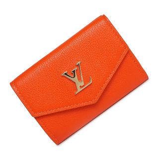 ルイヴィトン(LOUIS VUITTON)のルイ ヴィトン ポルトフォイユ ロックミニ コンパクト 三つ折り財布 カーフレザー タンジェリン オレンジ M68480 箱付 訳あり LOUIS VUITTON（新品・未使用品）(財布)