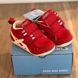 アシックス(asics)のasics アシックス ベビーシューズ　新品未使用　13㎝　レッド(スニーカー)