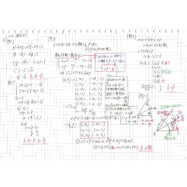 今だけ3割引 塾講師オリジナル数学解説 筑附 高校入試 過去問 2017-22