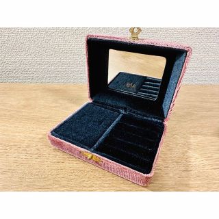 エテ(ete)のジュエリーケース　クリスマス限定コレクション　ベロア　ピンク(小物入れ)