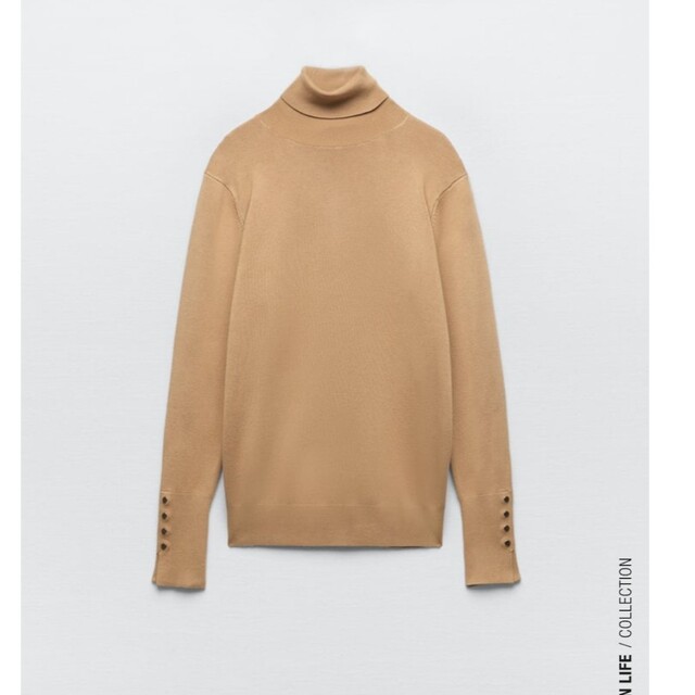 ZARA(ザラ)のZARA ベーシック ハイネック ニットセーター レディースのトップス(ニット/セーター)の商品写真