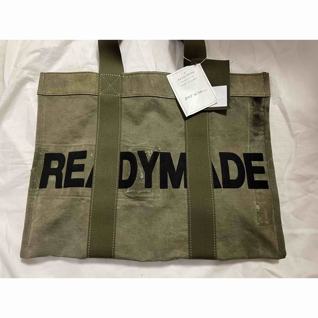 READYMADE - READYMADE EASY TOTE LARGE GREEN BAG