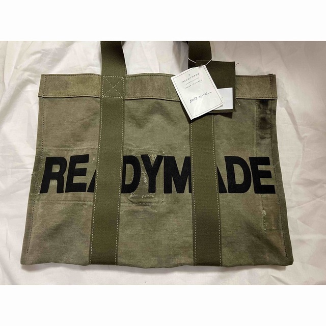 READYMADE(レディメイド)のREADYMADE EASY TOTE LARGE GREEN BAG メンズのバッグ(トートバッグ)の商品写真