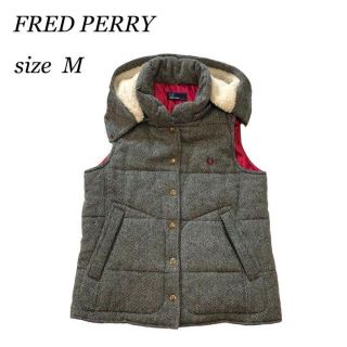 フレッドペリー(FRED PERRY)の専用　美品 FRED PERRY フレッドペリー アンゴラ混 ダウンベスト グ(ダウンベスト)