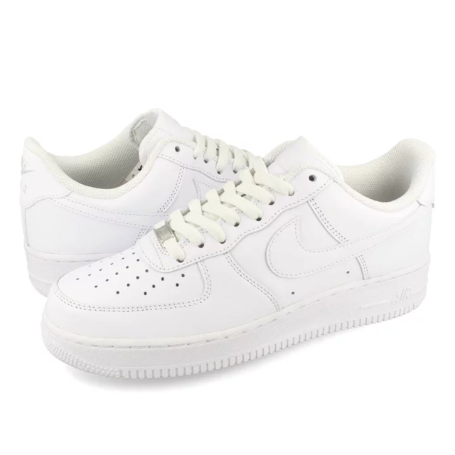 新品　NIKEナイキエアフォース1   メンズ　25.5cm 白/白　White