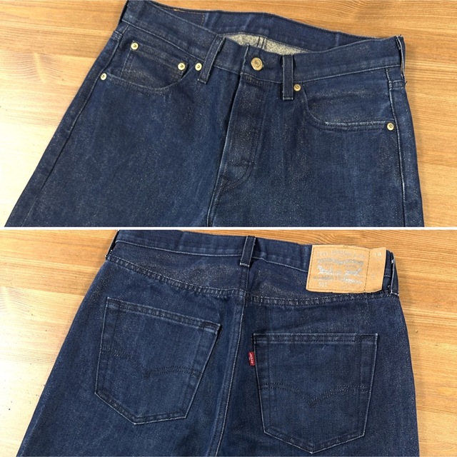 Levi's 501 リーバイス 金ラメ 光沢 デニムパンツ W80cm