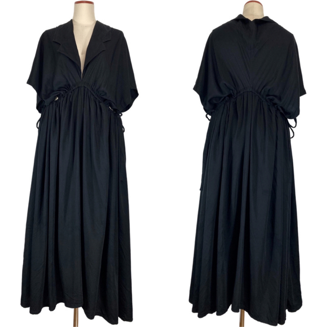 LIMI feu 19AW キュプラ ギャザー タックドレス 黒S - www.sergonomia.fi