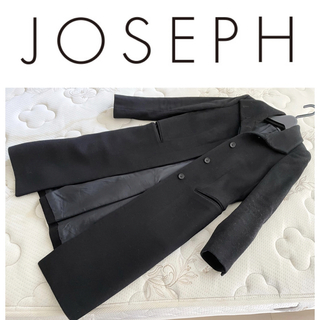 ジョゼフ(JOSEPH)のJosephジョセフ素敵な黒ロングコート38エポカアドーアトゥモローランド(ロングコート)