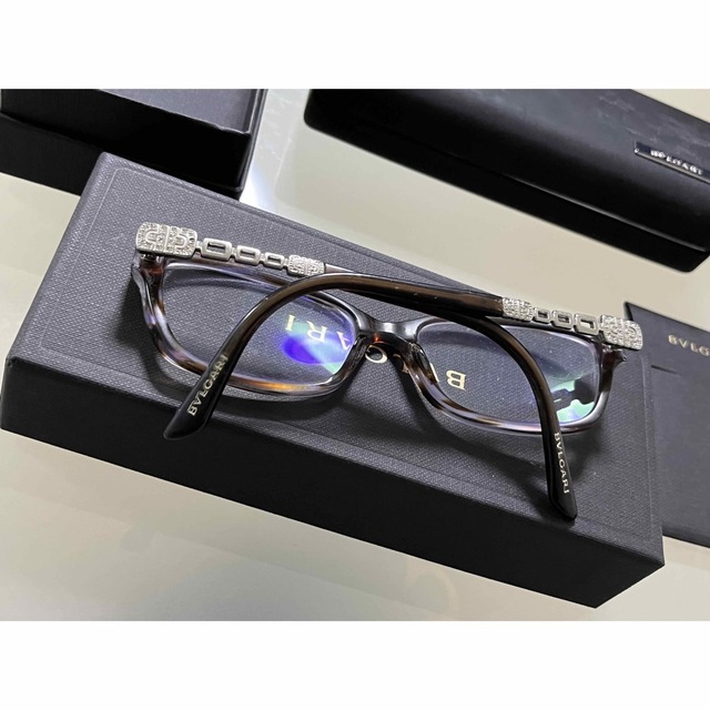 ◆激レア◆BVLGARI◆ブルガリ◆メガネ◆レディース◆パープル◆レンズあり◆