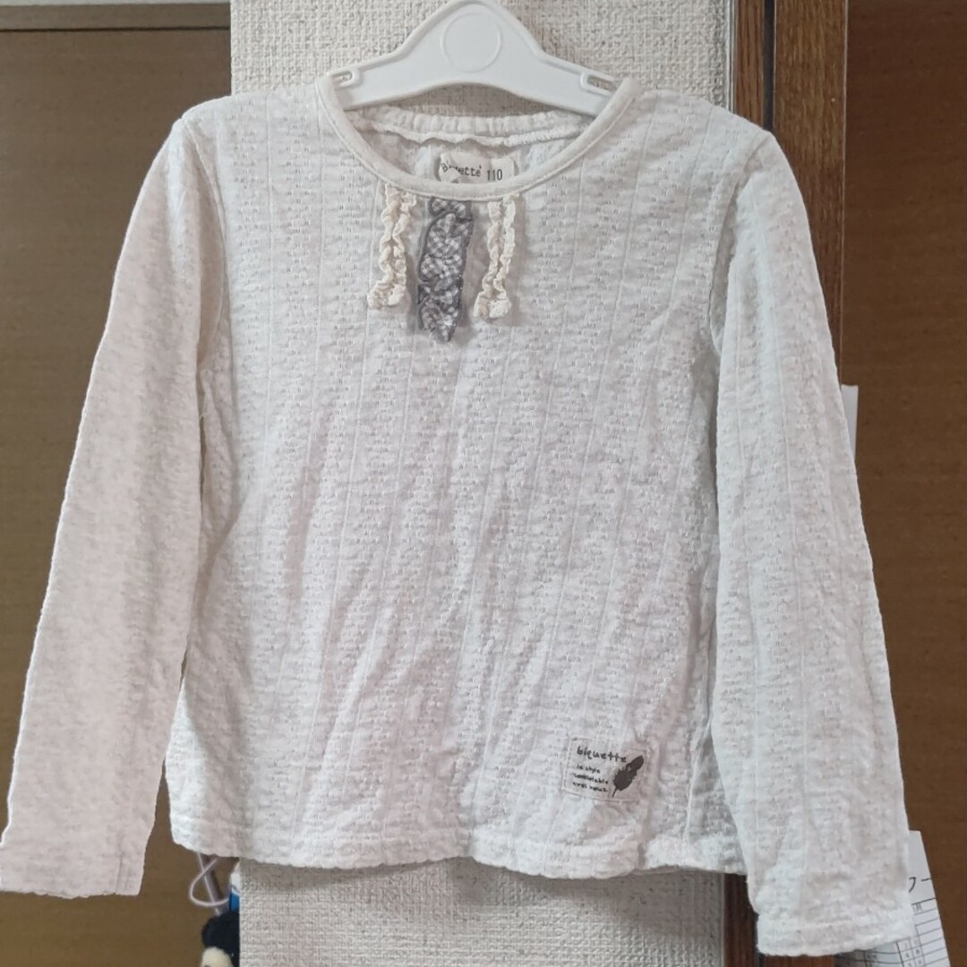 Biquette(ビケット)の【キムラタン　ビケット】トップス　110サイズ キッズ/ベビー/マタニティのキッズ服女の子用(90cm~)(Tシャツ/カットソー)の商品写真