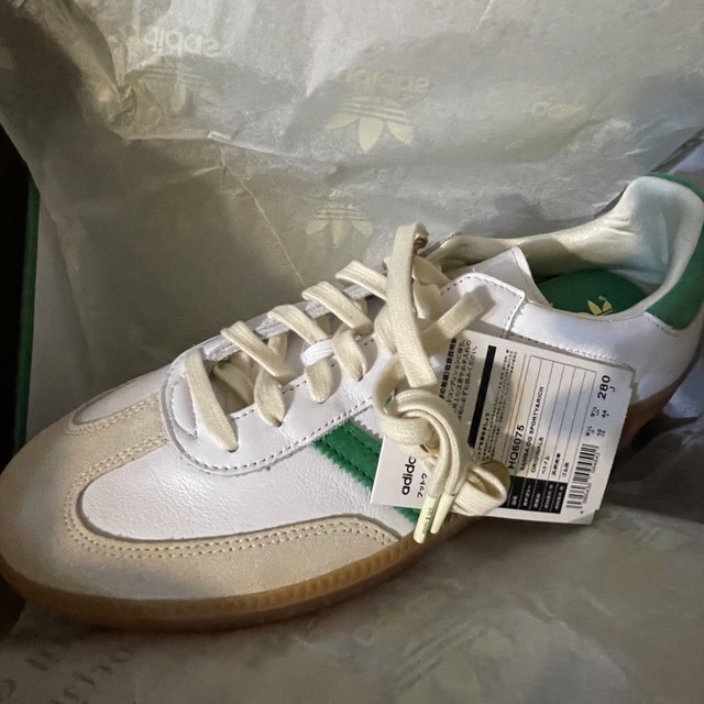 adidas(アディダス)の新品28.0cm SAMBA OG SPORTY&RICH adidas 白緑 メンズの靴/シューズ(スニーカー)の商品写真