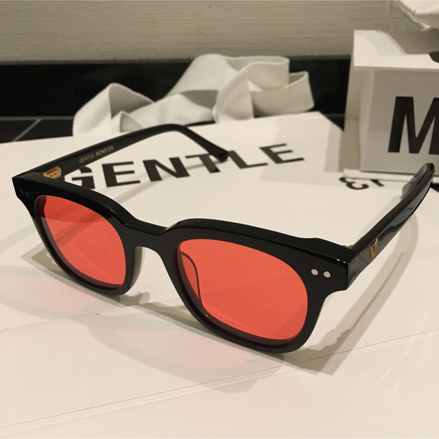 BIGBANG(ビッグバン)のGENTLE MONSTER ジェントルモンスター サングラス レッド メンズのファッション小物(サングラス/メガネ)の商品写真