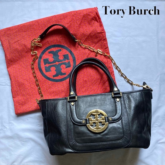 【2way】Tory Burch トリーバーチ ショルダーバッグ ブラックレザー