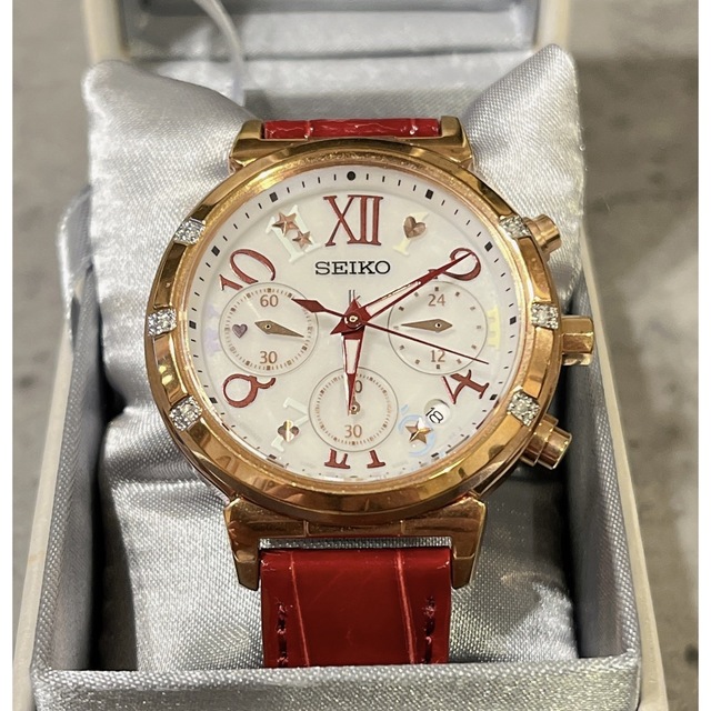 希少 美品 SEIKO ルキア 45周年記念 限定モデル SSVS018 赤 | www
