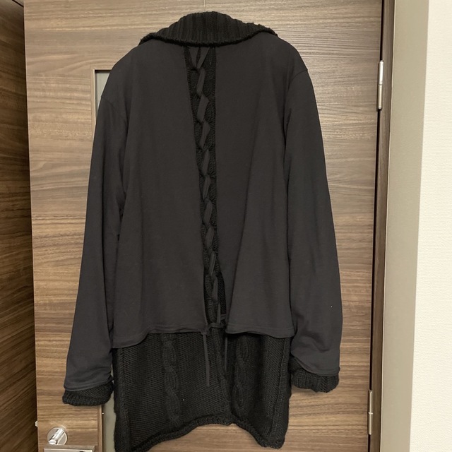 Yohji Yamamoto POUR HOMME(ヨウジヤマモトプールオム)のyohji yamamoto ニットアウター メンズのジャケット/アウター(その他)の商品写真