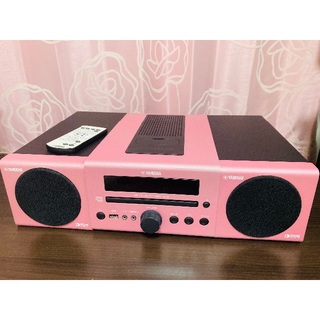 ヤマハ(ヤマハ)のYAMAHA  MCR-040  CDコンポ　iPodコンポ  ピンク(ポータブルプレーヤー)