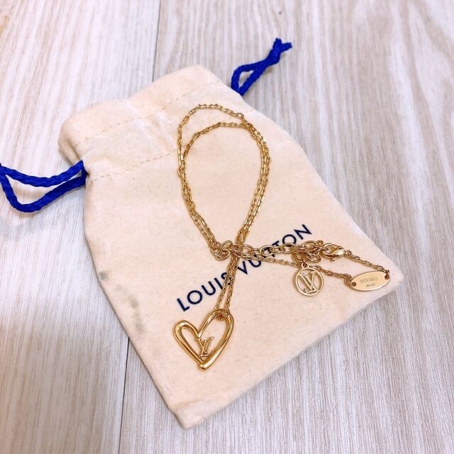 贅沢品 LOUIS VUITTON ♡ ネックレス ハート ゴールド 【美品】ルイ