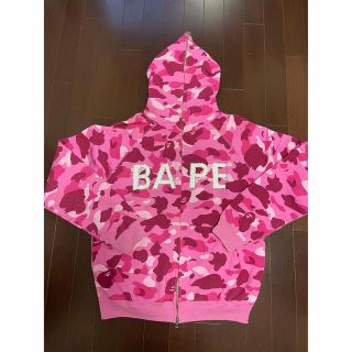 A BATHING APE - ape BAPE ピンクカモパーカー スワロフスキー Mサイズ ...