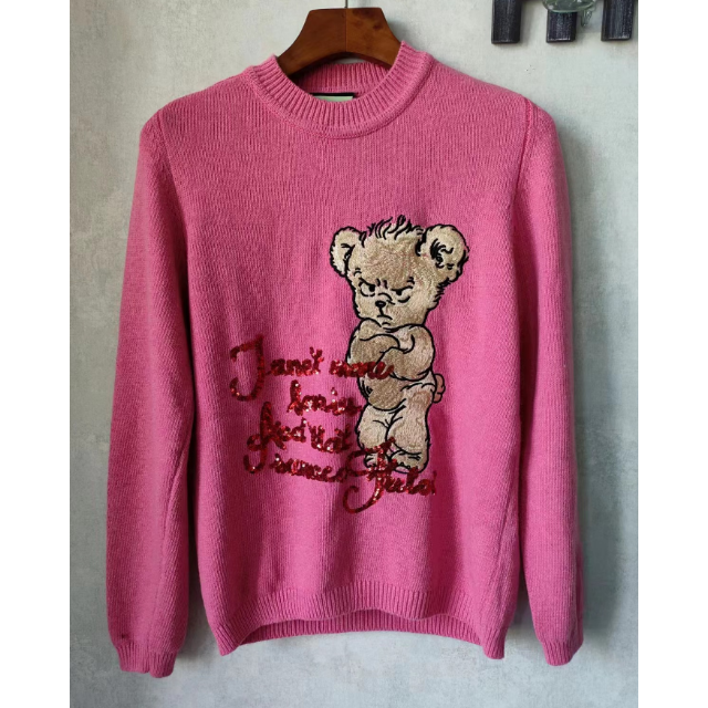 GUCCI クマ ピンク ニット-