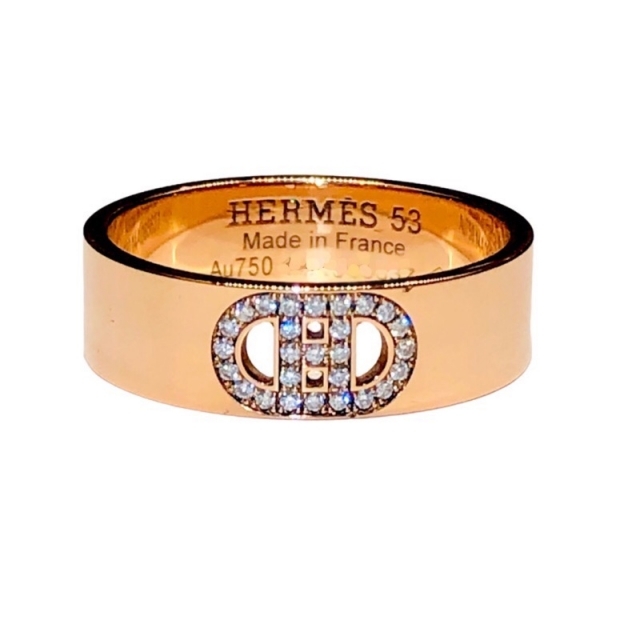 Hermes - エルメス HERMES H・ダンクル リング #53 リング・指輪 ユ【中古】