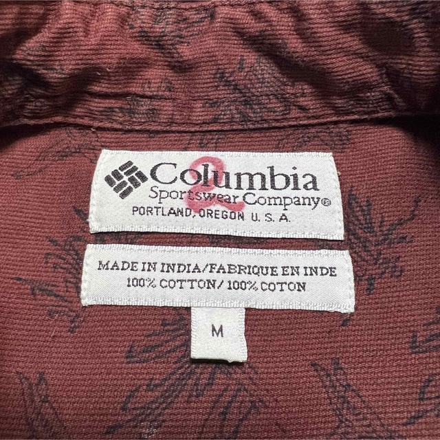 Columbia(コロンビア)のコロンビア☆アニマル柄カモ柄畝入りライトハンティングシャツ　深赤茶 メンズのトップス(シャツ)の商品写真