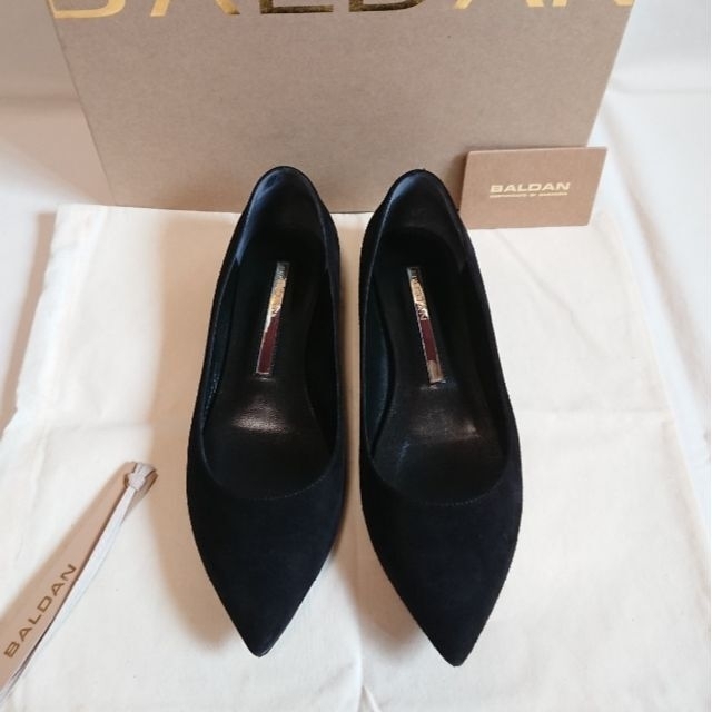 47300円+裏張り済 BALDAN フラット パンプス ブラック 36 47300円+裏張り済 BALDAN フラット パンプス ブラック 36